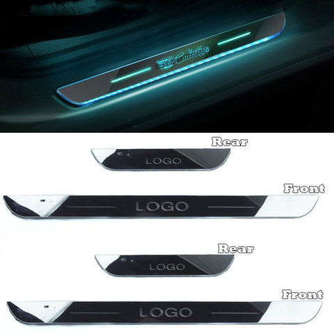 LED No Wiring Welcome Pedal Light Car Door Lights Logo Projector-AM00538-Veeddydropshipping