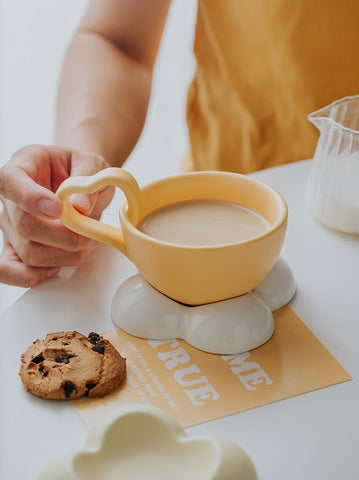 Heart Handle Ceramic Personalized Coffee Cup-HA01268-Veeddydropshipping