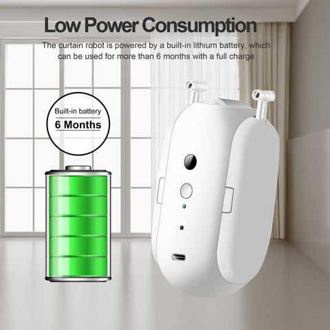 Tuya Smart Curtain Motor APP Control Timer Setup for T-Rail/U-Rail BT-TI01094-Veeddydropshipping