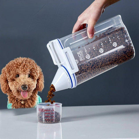 Food Pail Plastic Storage Measuring Cup Container-HA00816-Veeddydropshipping