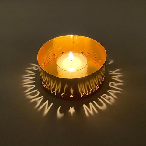 Mubarak Metal Candle Holder Ramadan Candlestick-HA00379-Veeddydropshipping