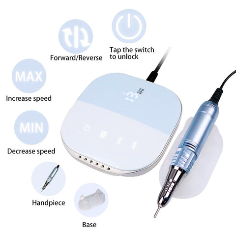 Nail Drill Manicure Machine Cutter Pedicure Set Use Nail Art -BH01060-Veeddydropshipping