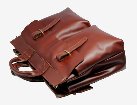 Briefcase Business Bag Leather laptop briefcase Men Shoulder-BS00422-Veeddydropshipping