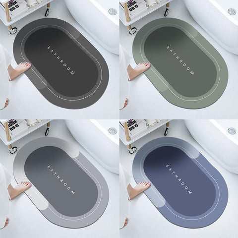 Bathroom Mat Super Absorbent Rug Bath-HA00514-Veeddydropshipping