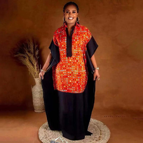 Plus Size African Maxi Dresses for Women-WF01690-Veeddydropshipping