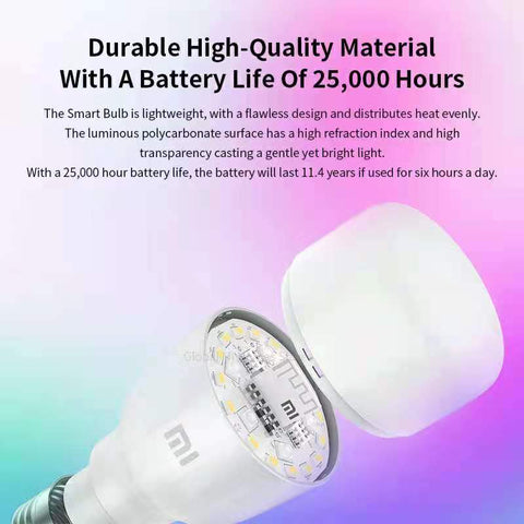 Xiaomi Smart Lamp Lite Bulb Global Version Led Lights Color LED WIFI Voice -CE00618-Veeddydropshipping