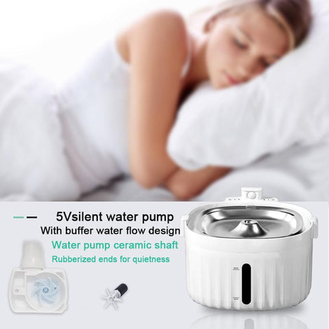 Charging Cat Water Fountain Intelligent Wireless-HA01392-Veeddydropshipping