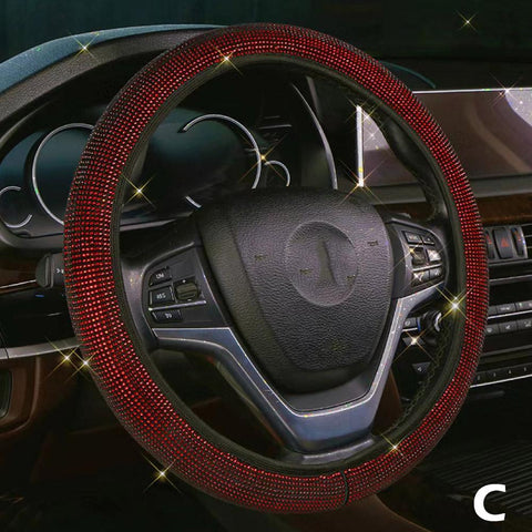 Diamond Sparkling Car Suv Steering Wheel Protector Vehicle-AM01494-Veeddydropshipping