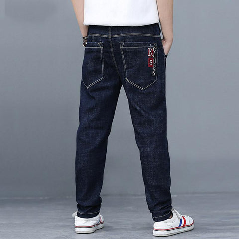 Fashion Children Jeans High Quality Big Boys Denim Trousers Pure-TB01292-Veeddydropshipping