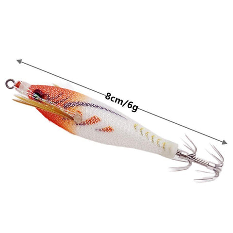 105mm 10g Fishing Lure Artificial Squid Hook Jigs Noctilucent Squid Cuttlefish -OS00522-Veeddydropshipping