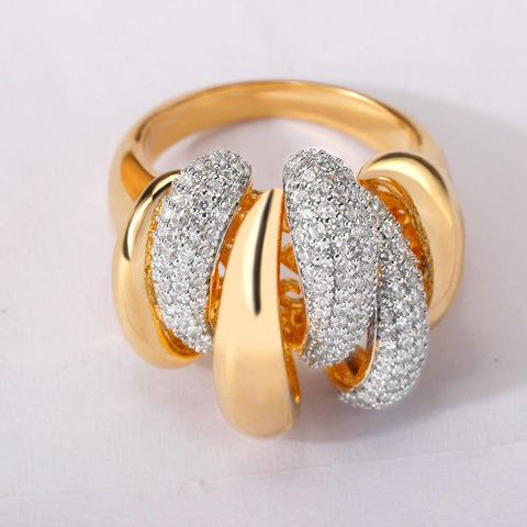 Big Rings With Cubic Zirconia Stones Wedding Engagement Jewelry -JW00393-Veeddydropshipping