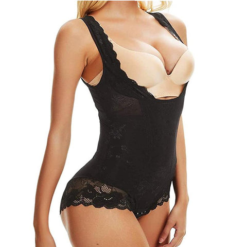 Bodysuit Waist Push Up Shapers Open Bust-WF00879-Veeddydropshipping