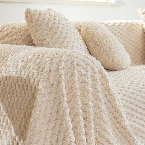 Soft Sofa Cover Slipcover Fleece Sofa Towel Blanket-HA00449-Veeddydropshipping