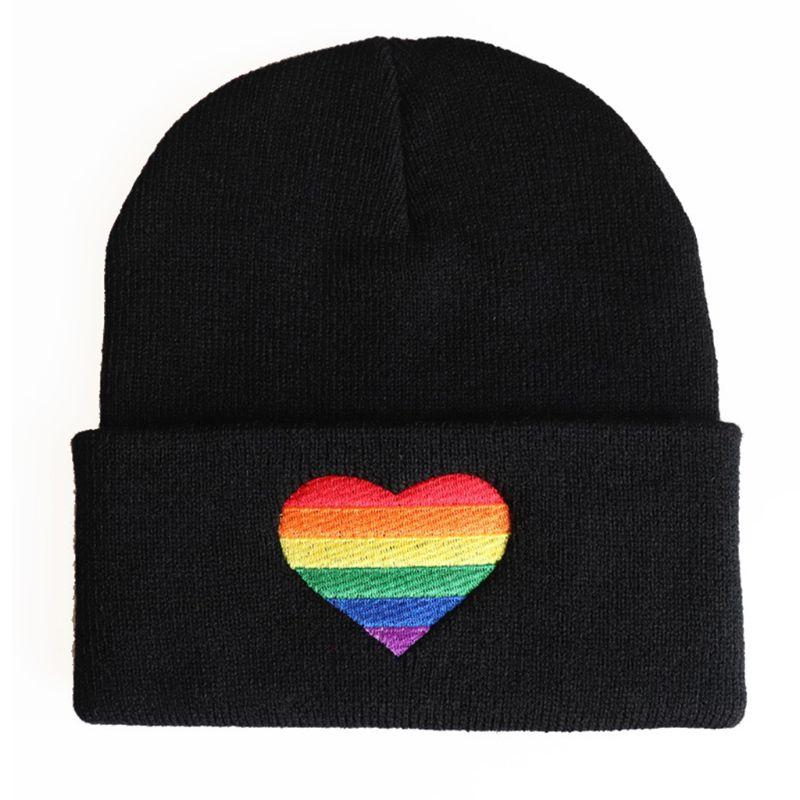 Embroidery Knitted Hat Winter Autumn Pride Beanie-Veeddydropshipping