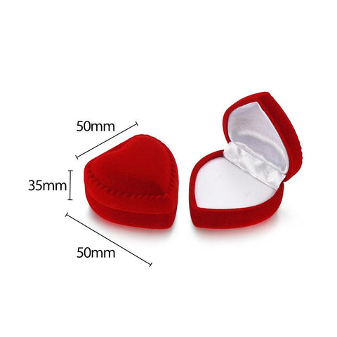 Flip Jewelry Box Flocking Earrings Ring Storage Case-HA00810-Veeddydropshipping