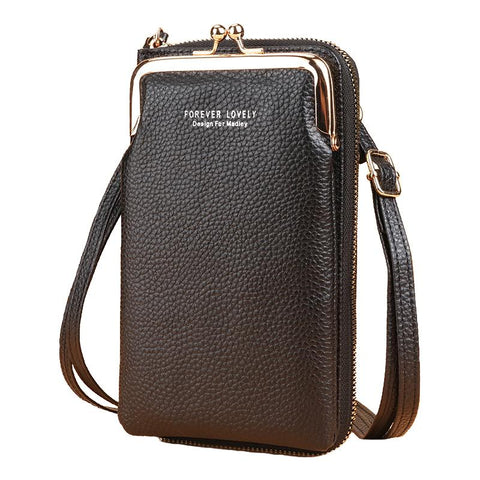 Women Mini Matte Leather Shoulder Messenger Bag Clutch Bolsas Ladies-BS00108-Veeddydropshipping