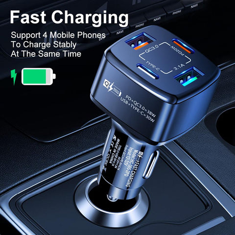 FLOVEME 4 in 1 PD 38W Car Charger for iPhone 14-PA01179-Veeddydropshipping
