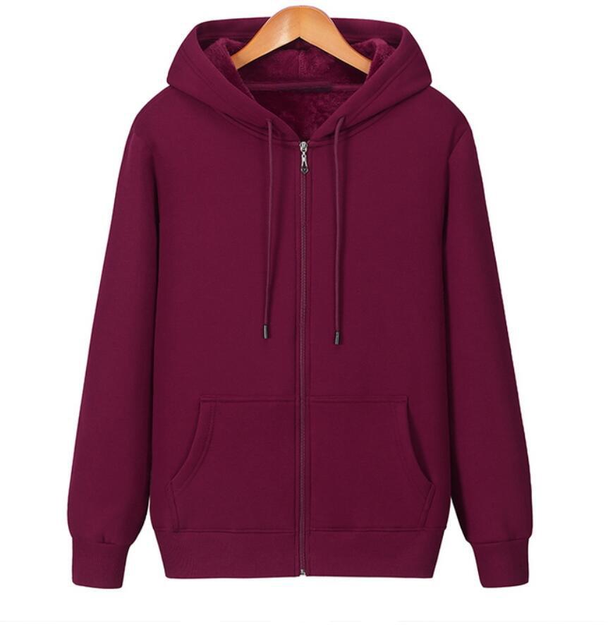 Autumn and Winter large zipper hooded sweatshirt -Veeddydropshipping