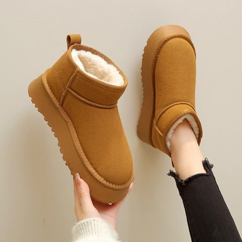Boots Women&#39;s Mini Short Boots Warm Winter Thickened-BS00990-Veeddydropshipping