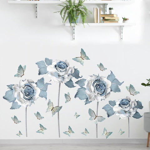 Large Lotus Butterfly Removable Wall Stickers 3D-HA00243-Veeddydropshipping