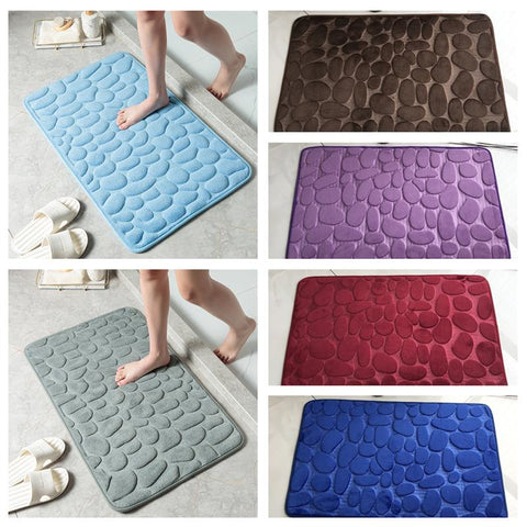 Bathroom Cobblestone Embossed Non Slip Mat-HA00416-Veeddydropshipping