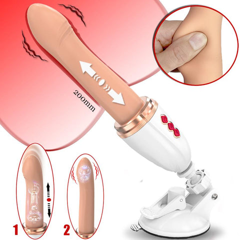 Sex Machine Telescopic Dildo Vibrator and Automatic Up Down Massager -BH01262-Veeddydropshipping