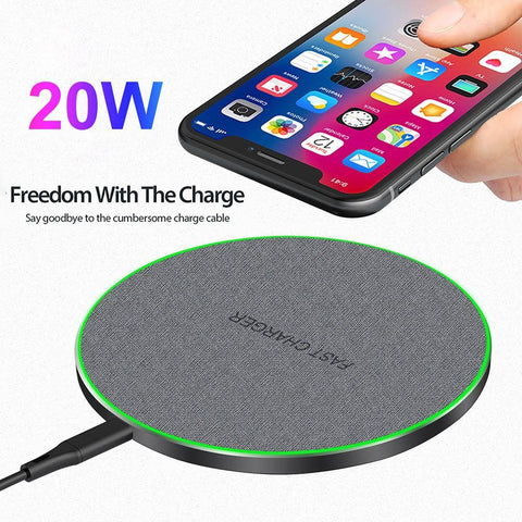 20W Qi Wireless Charger For iPhone 14 13 12 11 Pro XS X XR 8 Induction Type C-PA01036-Veeddydropshipping