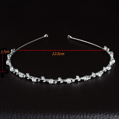 Tiara Headband Bridal Princess Hair Accessories Jewelry -JW00522-Veeddydropshipping