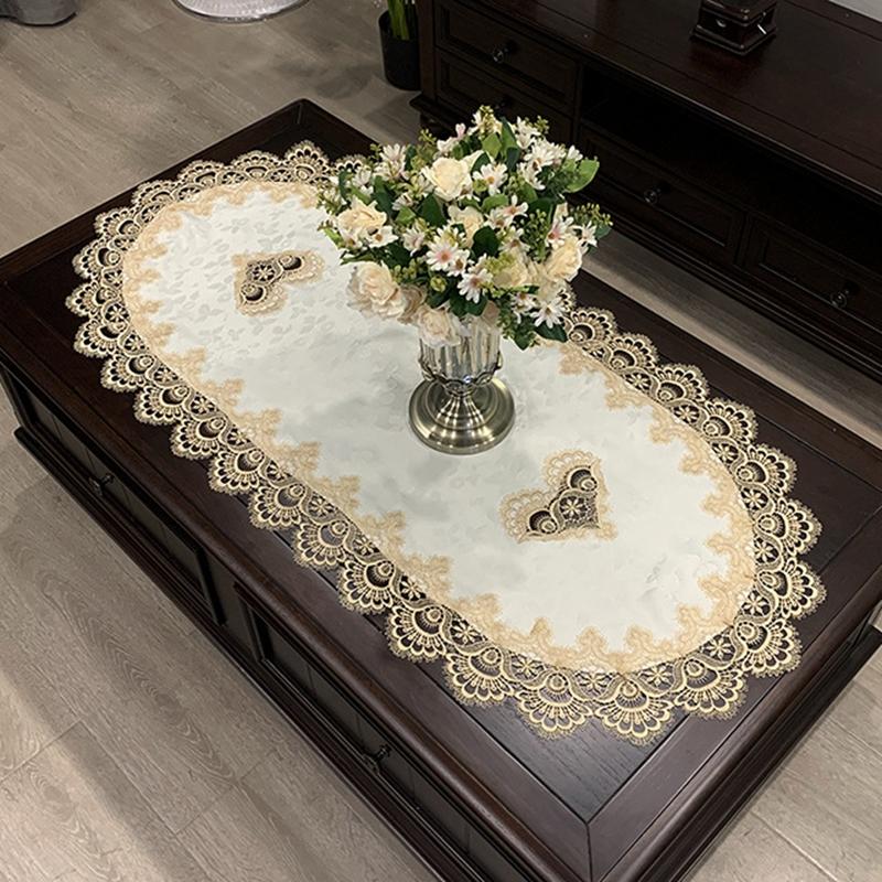 Retro Oval Shape Tablecloth Dining Table-HA00543-Veeddydropshipping