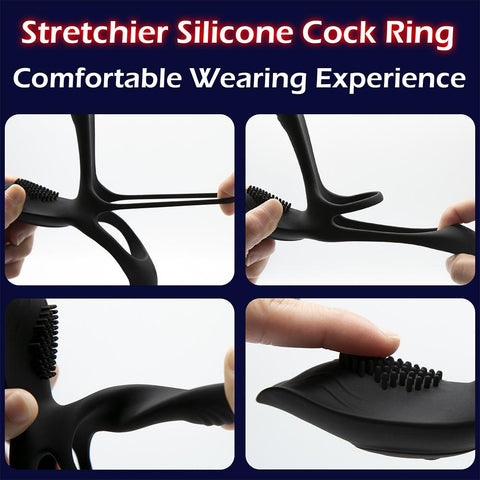 Vibrating Cock Ring Sex Toy Adult Goods For Men Ejaculation Delay Penis Extender-BH01229-Veeddydropshipping