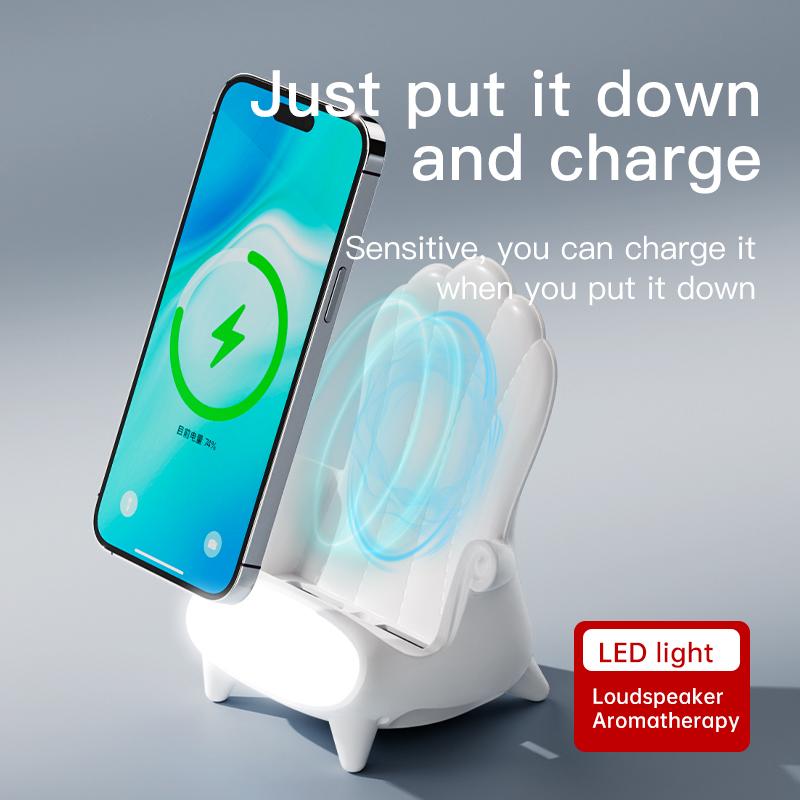 Desk Phone Holder 15W Fast Charge Stand with LED-Veeddydropshipping