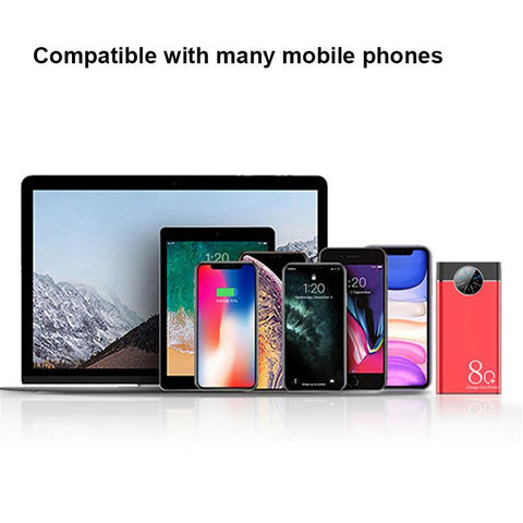 Power Bank Portable Fast Charger Digital Display With LED-Veeddydropshipping
