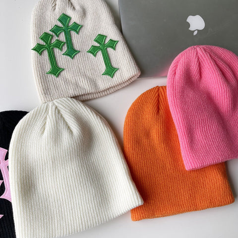 Christian Cross Beanie Acrylic Beanies Ski-Veeddydropshipping