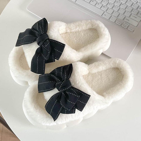 House Fur Slippers Open-Toe Bedroom Cute Big-BS01203-Veeddydropshipping