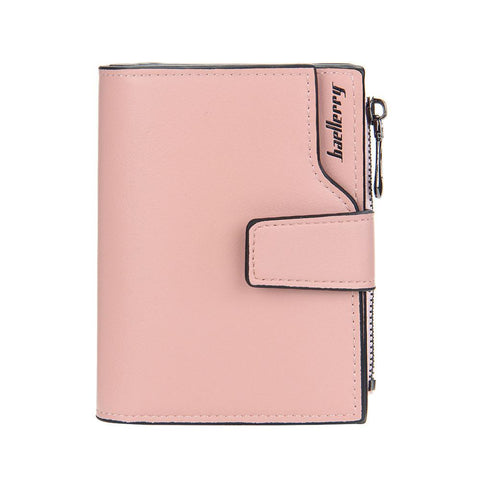 Short Red Wallet Card Holder Big Capacity Green Pink Coin-BS00183-Veeddydropshipping