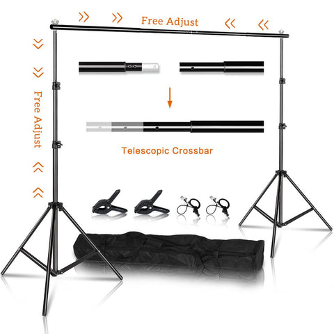 Photo Video Studio Backdrop Background Stand Photography Muslin Backgrounds -CE00326-Veeddydropshipping