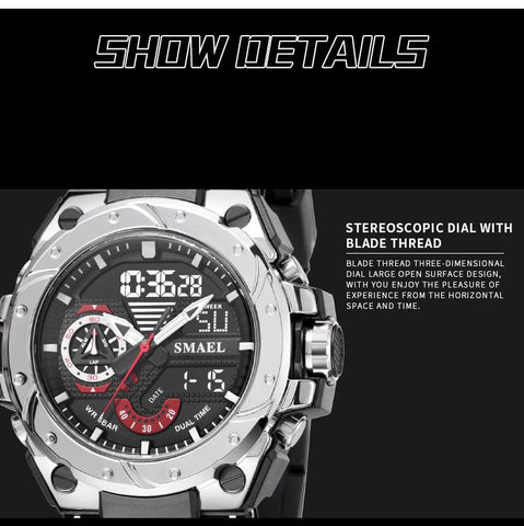 Sports Watches Waterproof Army Blue Stopwatch Display -JW00779-Veeddydropshipping