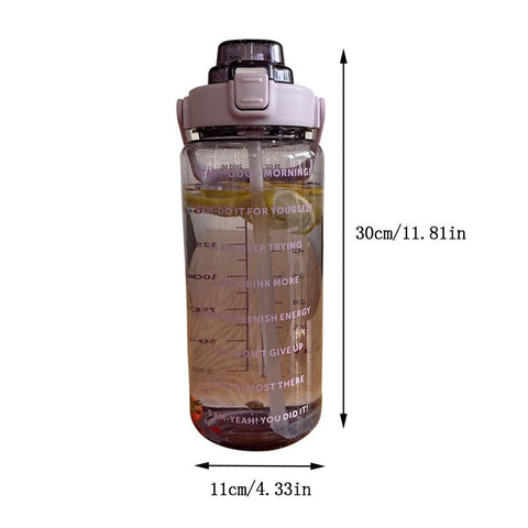 Large capacity plastic straw water cup water bottle-HA01241-Veeddydropshipping