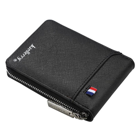 Small Multifunctional Hand Card Holder PU Business Zipper Purse-BS00182-Veeddydropshipping