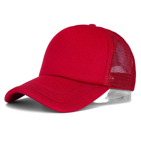 Unisex Cap Casual Plain Mesh Baseball Cap Adjustable Snapback Hats for Women -OS01049-Veeddydropshipping