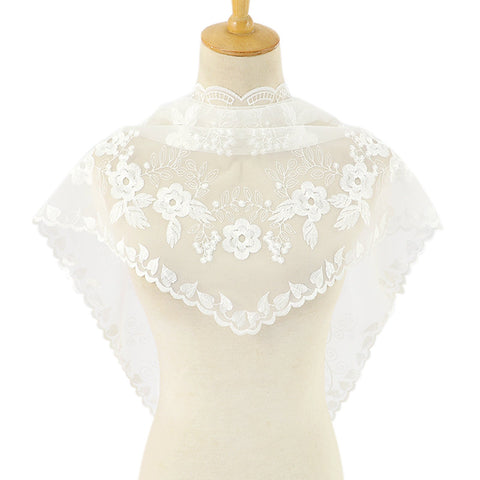 Women Head Covering Scarf Lace Church Veil-WF01466-Veeddydropshipping