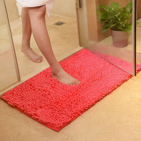 Chenille Bath Mat Bathroom Rug Carpet-HA00472-Veeddydropshipping