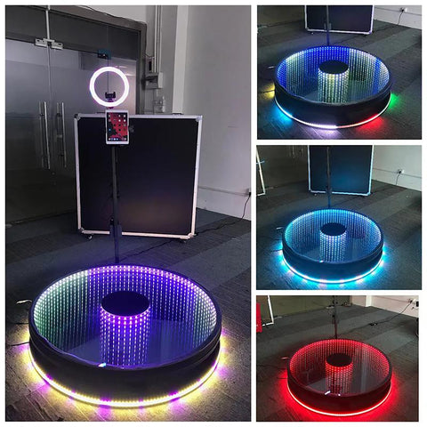 360 Photo Booth Automatic Rotating Selfie Video Spin Machine 80cm 100cm 115cm LED -CE00316-Veeddydropshipping