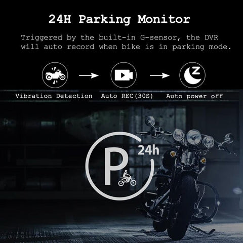 VSYS P6F Pro 2 Channel Motorcycle DVR WiFi Moto Camera Recorder-AM00562-Veeddydropshipping