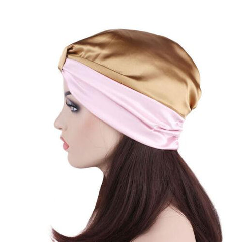 Women Silk Sleeping Cap-WF01077-Veeddydropshipping