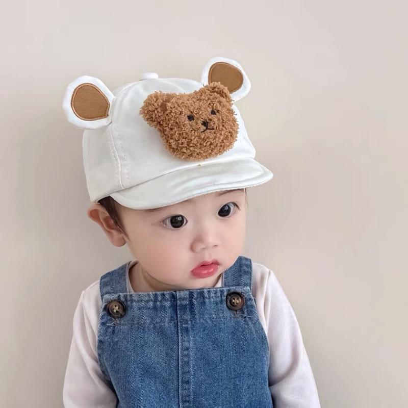 Newborn Baby Hat Korean Cute Cartoon 3D Bear Baseball Cap for Toddler Boy-Veeddydropshipping-6
