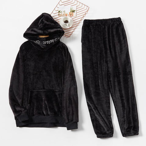 Lounge Wear PJS Autumn Winter New Flannel Pajamas Men Sleepwear-MF01571-Veeddydropshipping