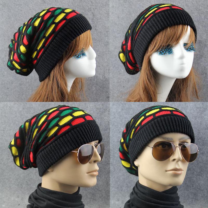 hat Thicken Rainbow color kerchief Female warm-Veeddydropshipping