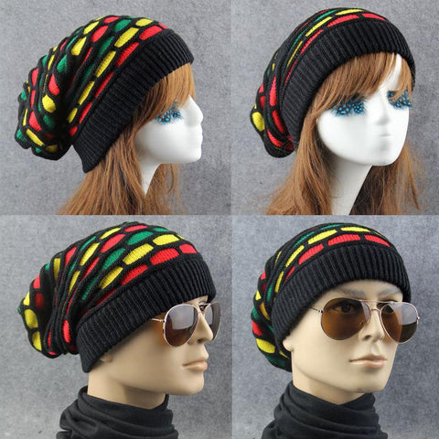 hat Thicken Rainbow color kerchief Female warm-Veeddydropshipping