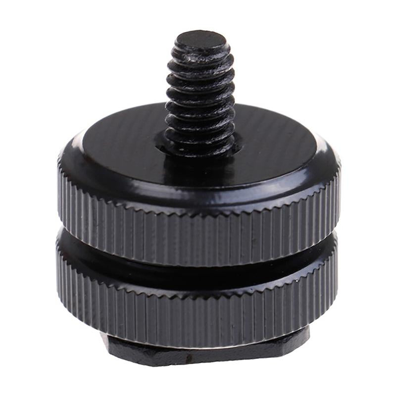 1/4 Hot Shoe Mount Phone Holder Dual Nut Cold Shoe Adapter Bracket-CE00416-Veeddydropshipping